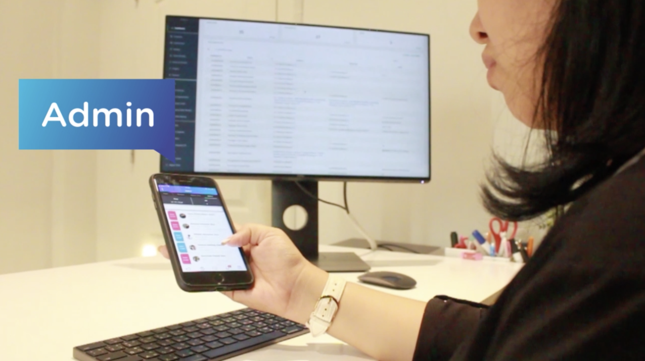 6. HappyWork App : Admin Feature ติดตามทุกการเคลื่อนไหว ใส่ใจทุกคนในองค์กร แอดมินสามารถเข้าไปตรวจสอบข้อมูลการเข้าออก และความเคลื่อนไหวของพนักงานได้ผ่านเว็บไซต์และแอปพลิเคชัน