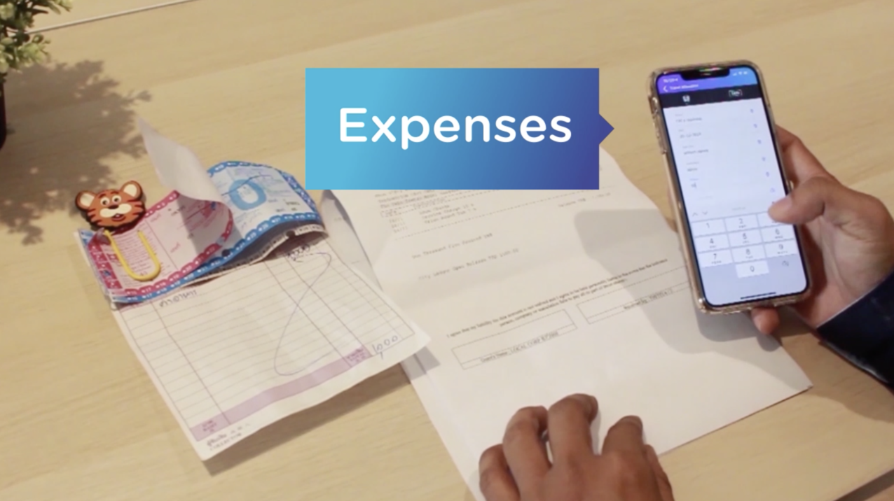 3. HappyWork App : Expense Request Feature เบิกจ่าย ทำได้ทันทีที่ต้องการ เพียงถ่ายรูป พร้อมแนบหลักฐานเบิกจ่ายผ่านแอปพลิชัน ง่าย ๆ เพียงไม่กี่ขั้นตอน